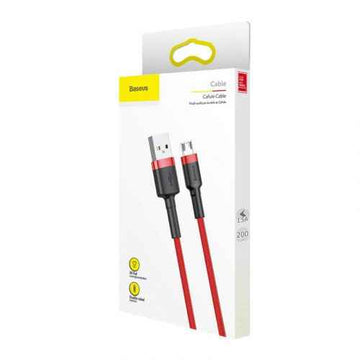 Câble Micro USB Baseus 1,5 A 2 m Rouge + Rouge (CAMKLF-C09)