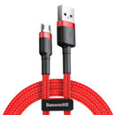 Câble micro usb baseus 15 a 2 m rouge + rouge camklf-c09
