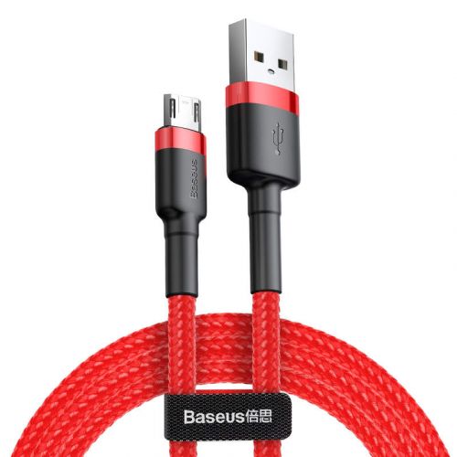 Câble Micro USB Baseus 1,5 A 2 m Rouge + Rouge (CAMKLF-C09)