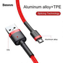 Câble Micro USB Baseus 1,5 A 2 m Rouge + Rouge (CAMKLF-C09)