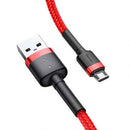 Câble Micro USB Baseus 1,5 A 2 m Rouge + Rouge (CAMKLF-C09)
