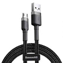Câble Micro USB Baseus 1,5 A 2 m Gris + Noir (CAMKLF-CG1)