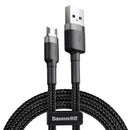 Câble Micro USB Baseus 1,5 A 2 m Gris + Noir (CAMKLF-CG1)