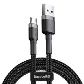 Câble Micro USB Baseus 1,5 A 2 m Gris + Noir (CAMKLF-CG1)