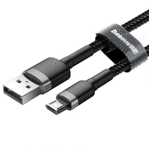 Câble Micro USB Baseus 1,5 A 2 m Gris + Noir (CAMKLF-CG1)