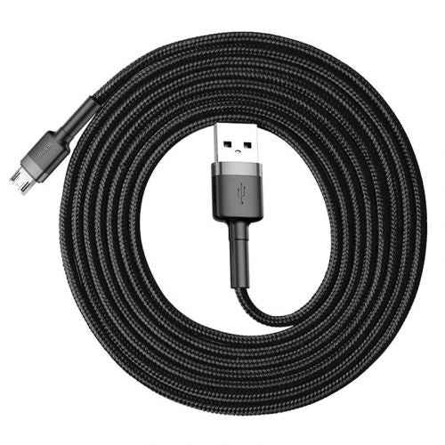 Câble Micro USB Baseus 1,5 A 2 m Gris + Noir (CAMKLF-CG1)