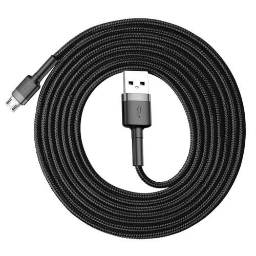 Câble Micro USB Baseus 1,5 A 2 m Gris + Noir (CAMKLF-CG1)