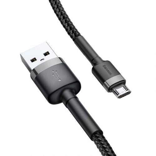 Câble Micro USB Baseus 1,5 A 2 m Gris + Noir (CAMKLF-CG1)