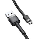 Câble Micro USB Baseus 1,5 A 2 m Gris + Noir (CAMKLF-CG1)