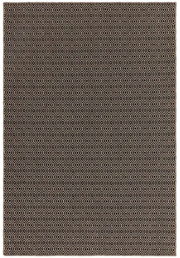 Tapis moderne en jute et coton lattice