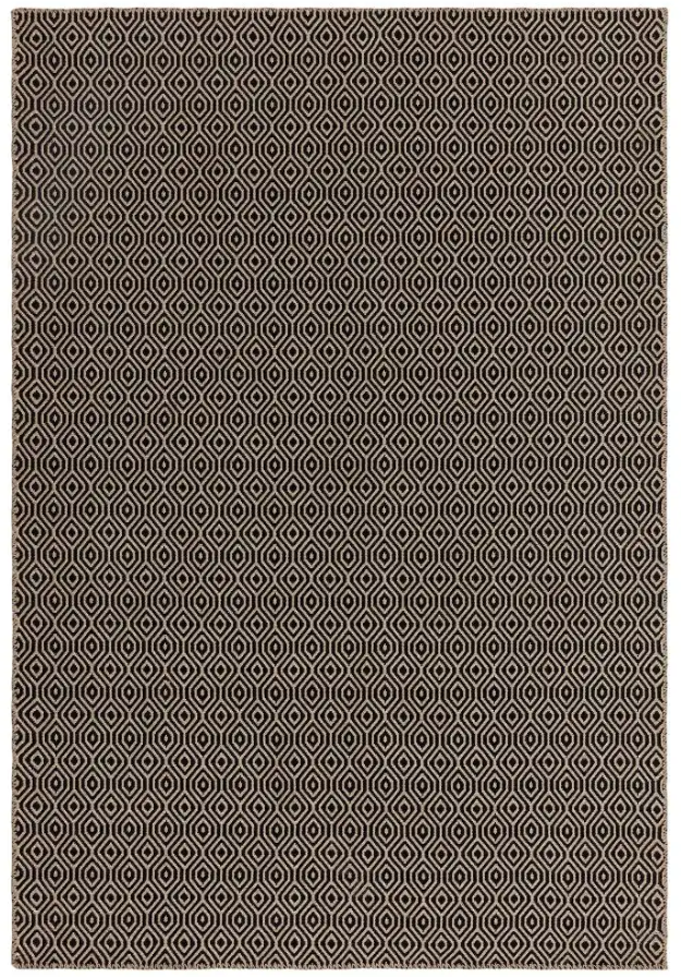 Tapis moderne en jute et coton lattice