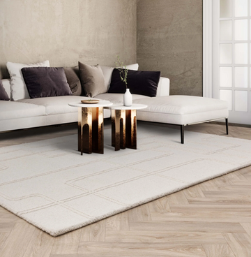 Tapis de salon pure laine LINEA