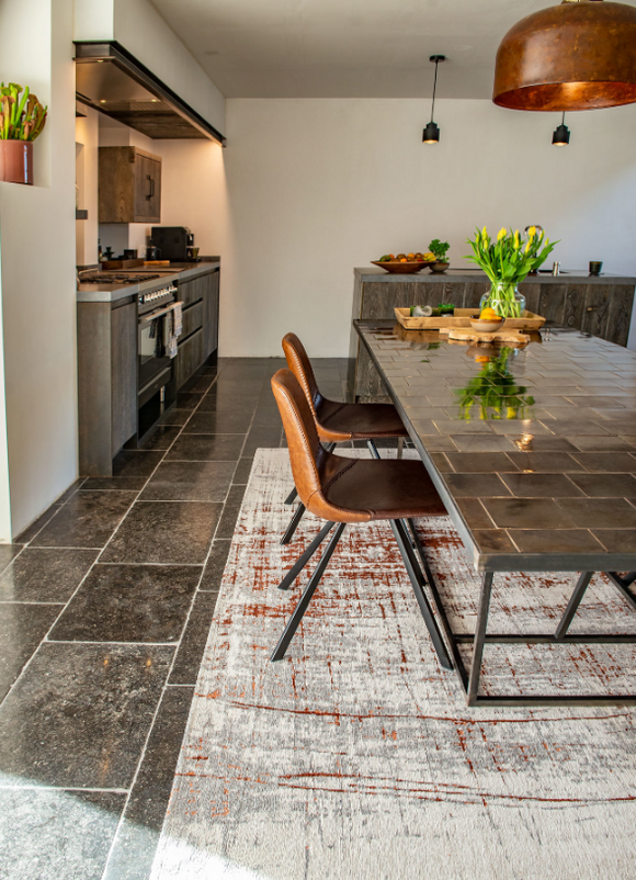 Tapis de salon moderne tissé plat GRIFF COPPERFIELD