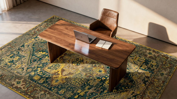 Tapis de salon style orient tissé plat ZERY