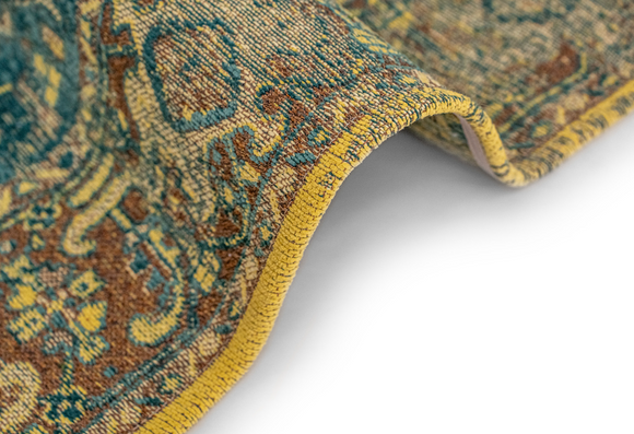 Tapis de salon style orient tissé plat ZERY