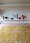 Tapis de salon style orient tissé plat WANE-4