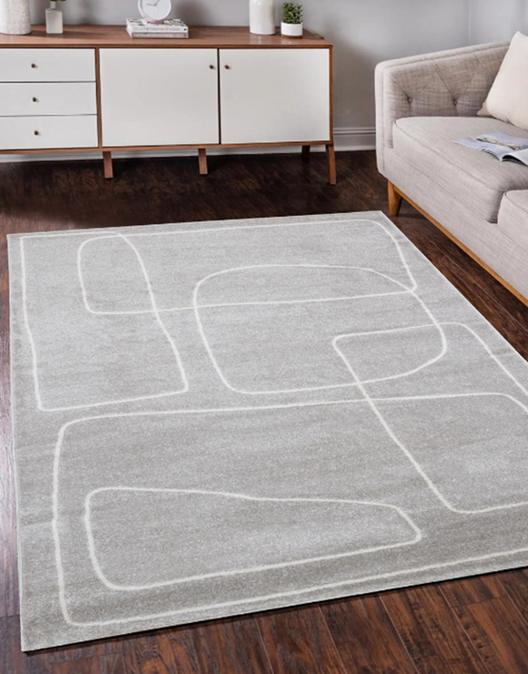 Tapis de salon moderne tissé plat STUDIO