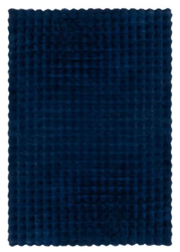 Tapis fausse fourrure honeycomb