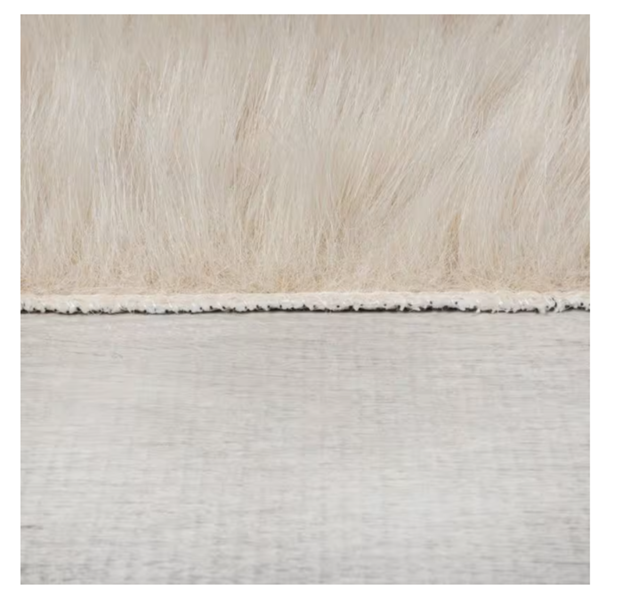 Tapis fausse fourrure honeycomb
