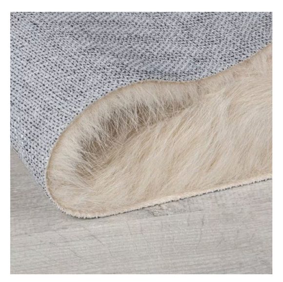 Tapis fausse fourrure honeycomb