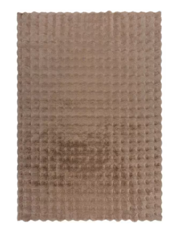 Tapis fausse fourrure honeycomb
