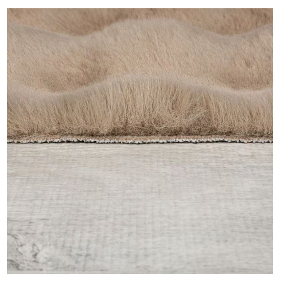 Tapis fausse fourrure honeycomb