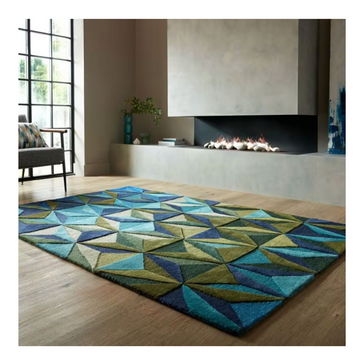 Tapis moderne en laine fait main utopia