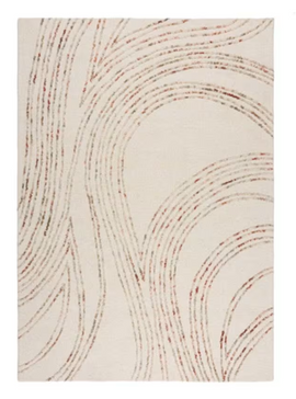 Tapis moderne en laine fait main flurry - 0