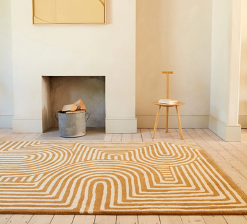 Tapis tufté main en laine twister