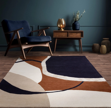 Tapis moderne tufté main en laine KATO