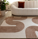 Tapis moderne tufté main en laine CROOK