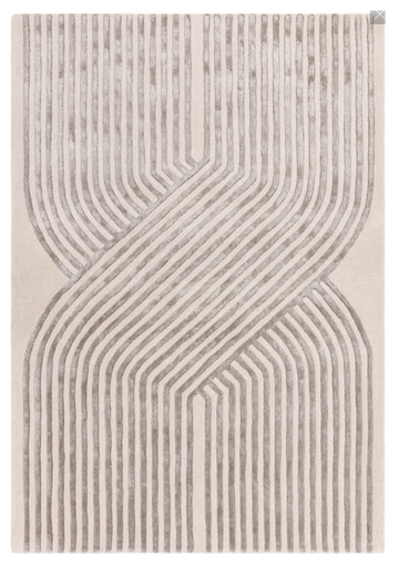 Tapis moderne tufté main en laine ACME