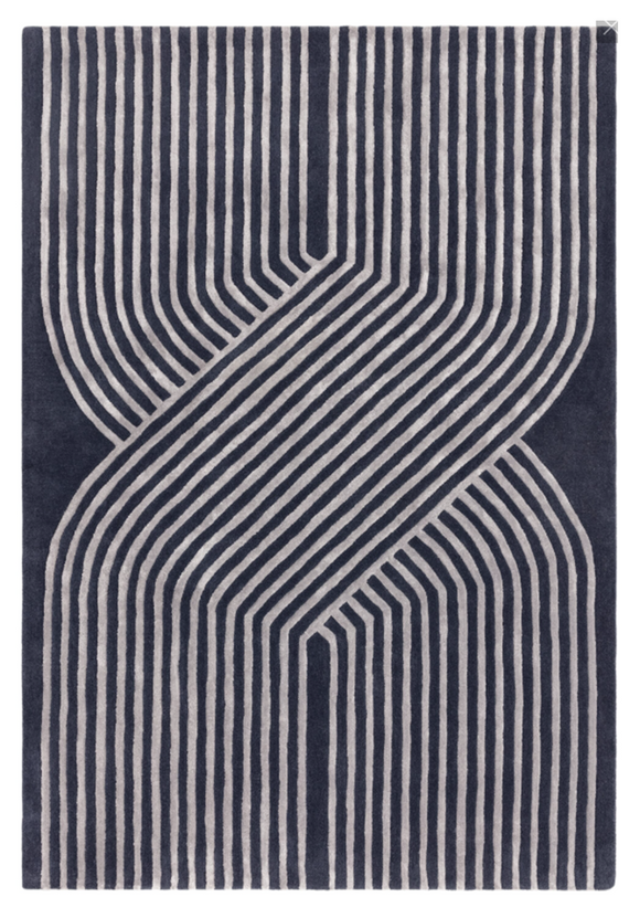 Tapis moderne tufté main en laine ACME