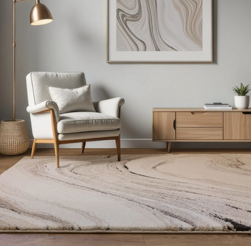 Tapis de salon tissé plat SWELL