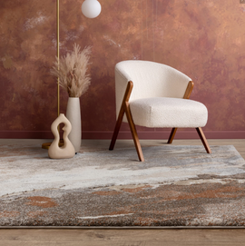 Tapis de salon tissé plat FOG