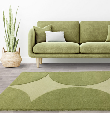 Tapis moderne tufté main en laine MULL