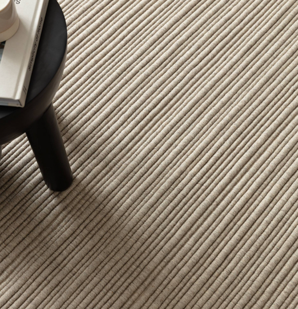 Tapis de salon en laine tissé plat TORRENTO