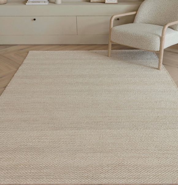 Tapis de salon en jute tissé plat CLARITY
