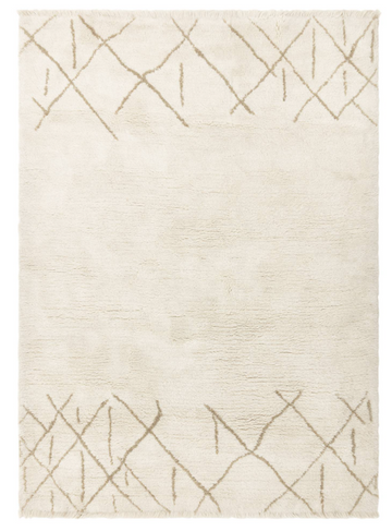 Tapis berbère tufté main en laine HATCH