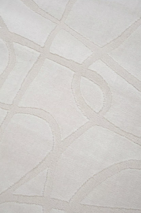 Tapis moderne tissé plat BANQUISE