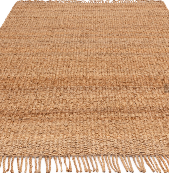 Tapis de salon en jute tissé plat MANGROVE
