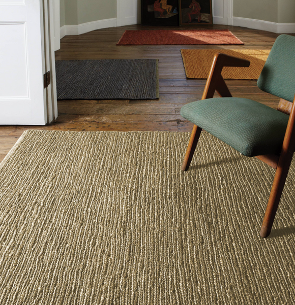 Tapis de salon en jute tissé plat KOUMAS