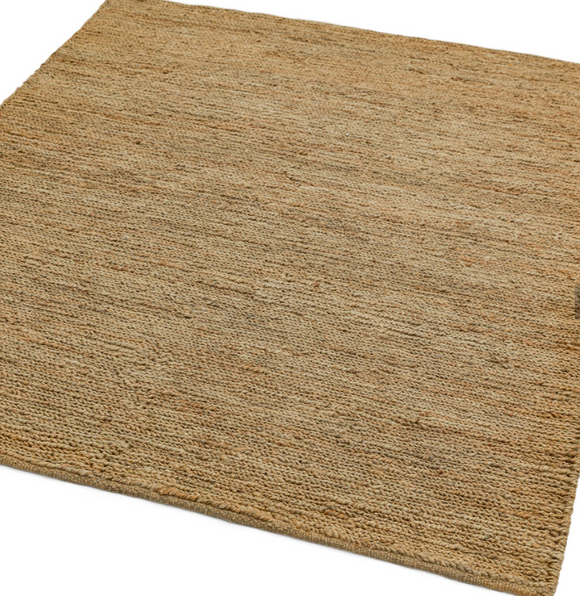 Tapis de salon en jute tissé plat KOUMAS