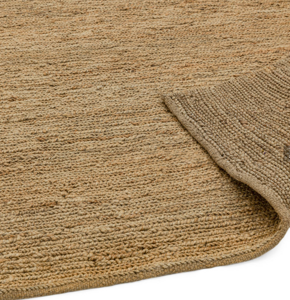 Tapis de salon en jute tissé plat KOUMAS