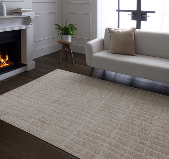 Tapis tissé plat moderne KUBAR