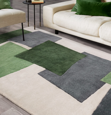 Tapis moderne tufté main CUTTY