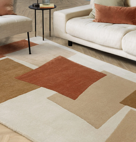 Tapis moderne tufté main CUTTY