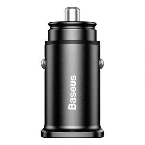 Baseus Square Car Charger / 2xUSB / QC3.0 / 5A / 30W