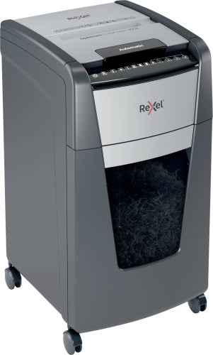 Rexel AutoFeed+ 300X Paper Shredder Cross shredding 4x25 mm P-4 60 L, 55 dB, Grey/Black
