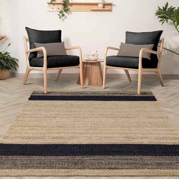 Tapis de salon pure jute BANYAN